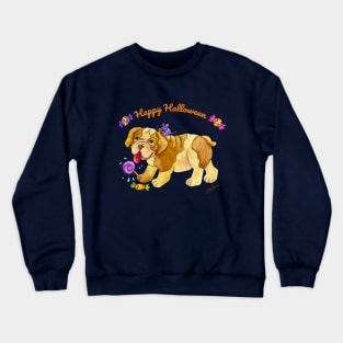 Sweet Halloween Bulldog 1 Crewneck Sweatshirt